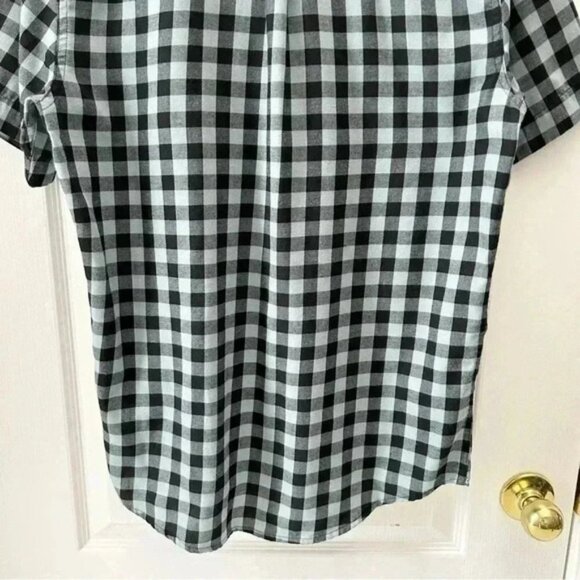 FOX Mens Shirt Troubled Mind Woven Short Sleeve Button Down Green Black Check M - Picture 8 of 14